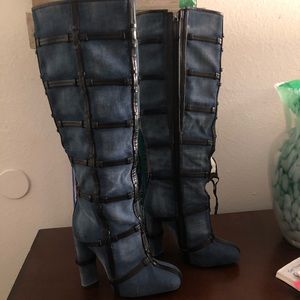 Tom Ford Calf-Hair Leather Patchwork Boots. Was a floor model at Nordstrom.